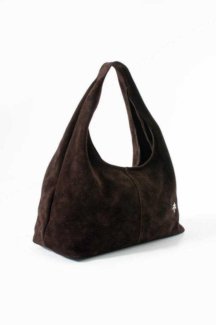 RHEXIA Kadın Hakiki Süet Deri Omuz Çantası