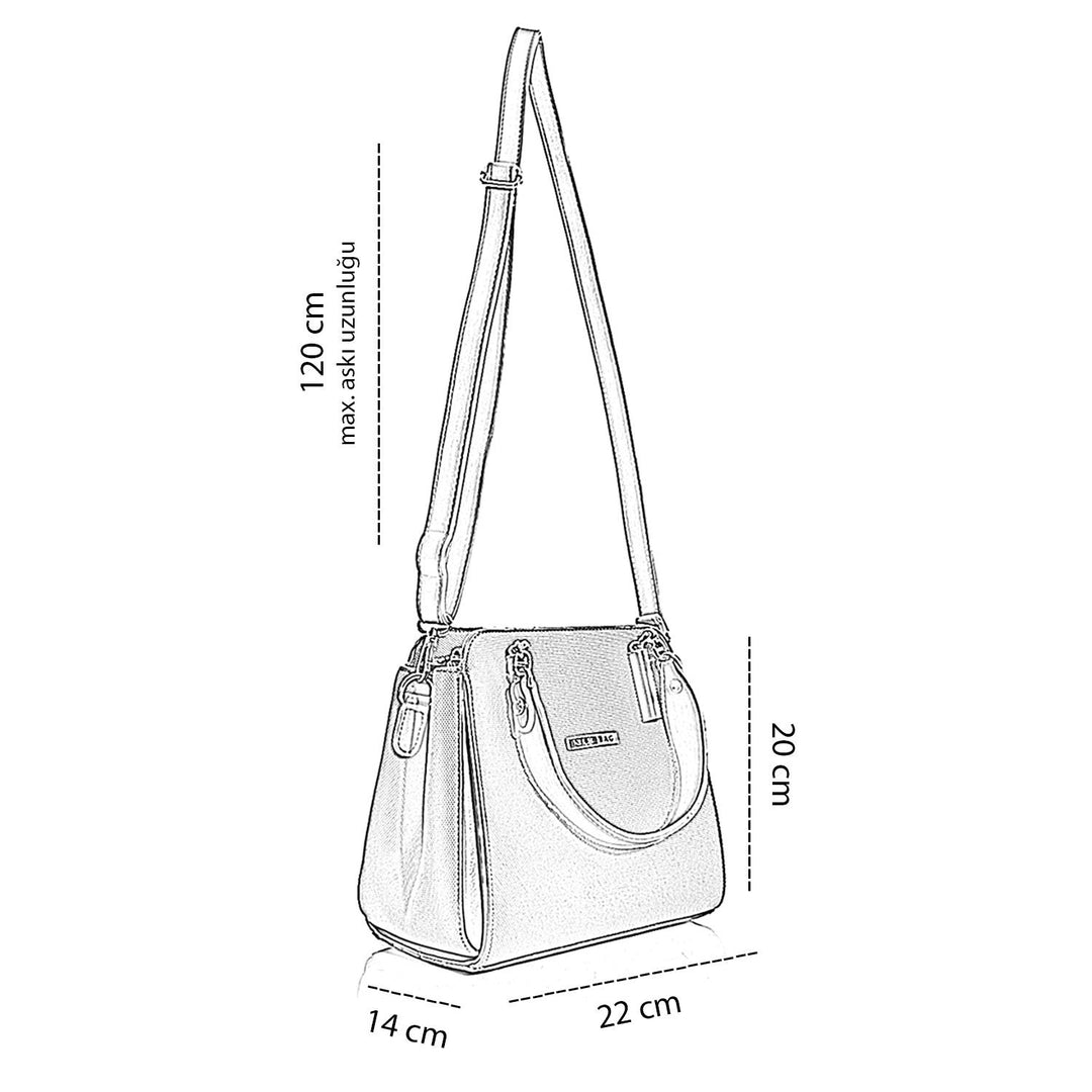 Ruki Kadın Omuz Çantası ve Ayarlanabilir Askılı Çapraz Çanta