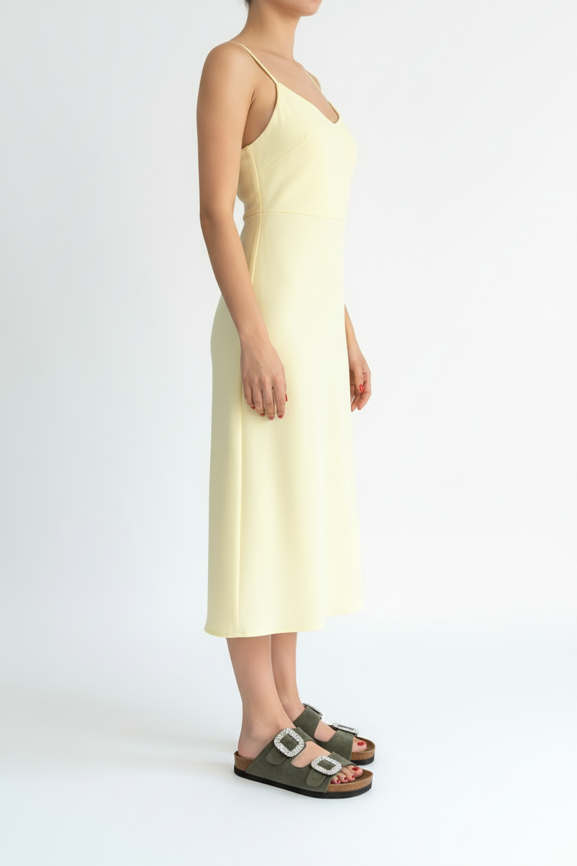 Nool Kadın Yeşil Tokalı Nubuk Terlik