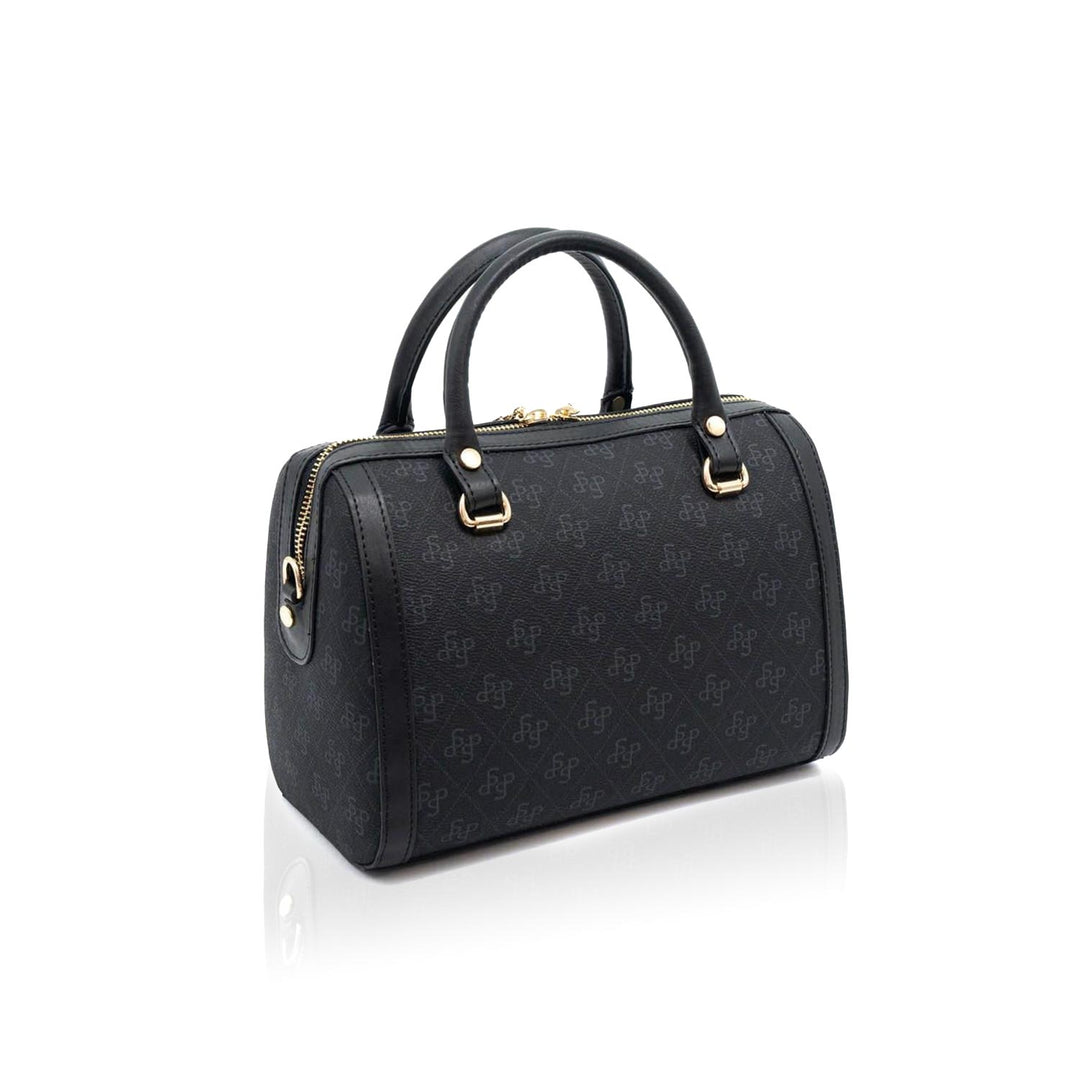 Silver & Polo SP1091 Şeritli Monogram Kadın El Çantası