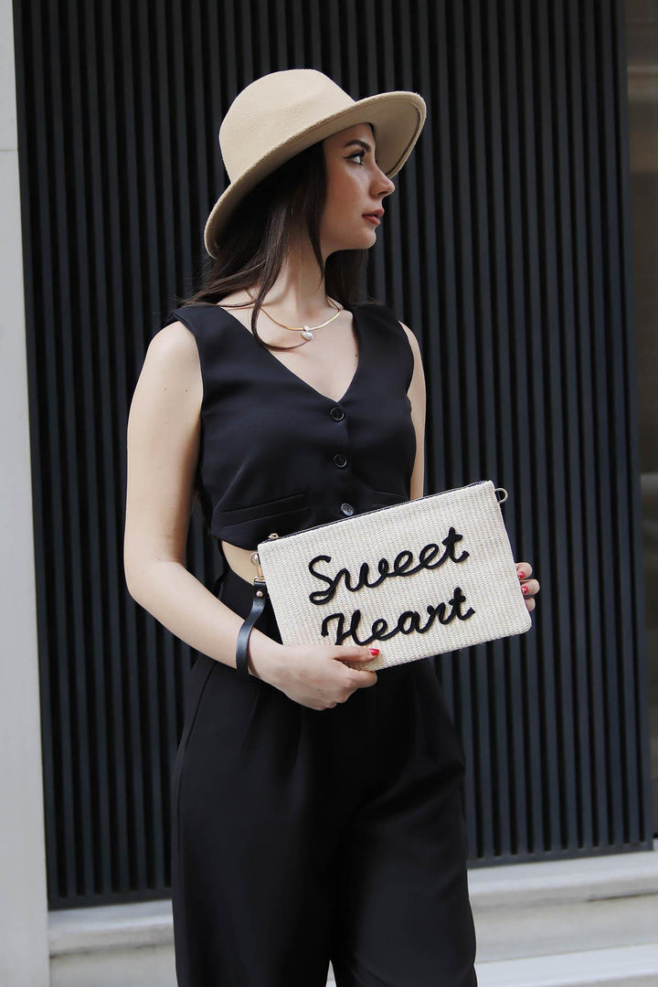 Silver & Polo SP1034 Örgü Clutch & Portföy Çanta
