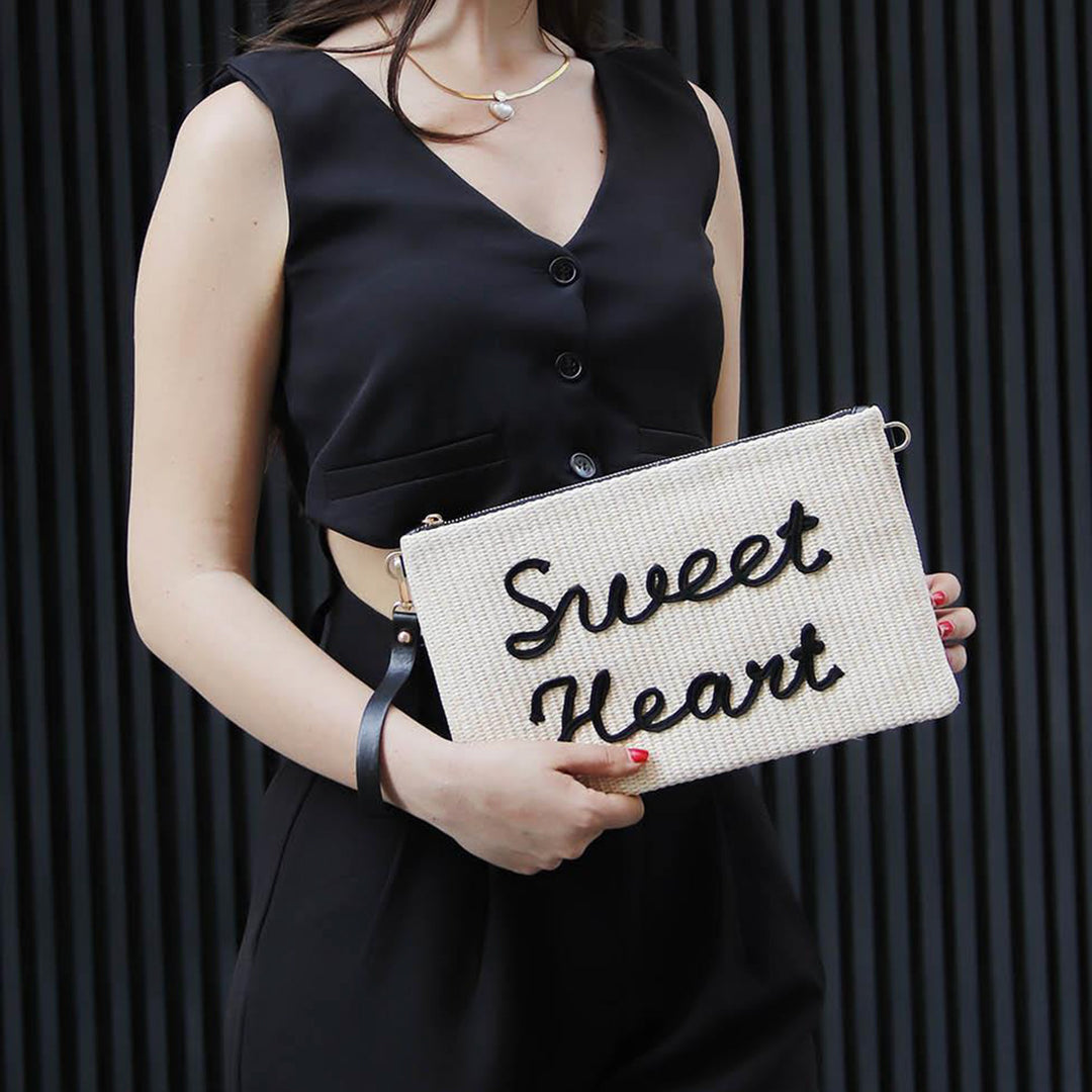 Silver & Polo SP1034 Örgü Clutch & Portföy Çanta