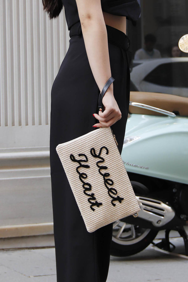 Silver & Polo SP1034 Örgü Clutch & Portföy Çanta
