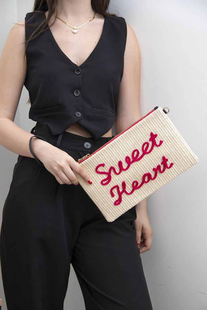 Silver & Polo SP1034 Örgü Clutch & Portföy Çanta