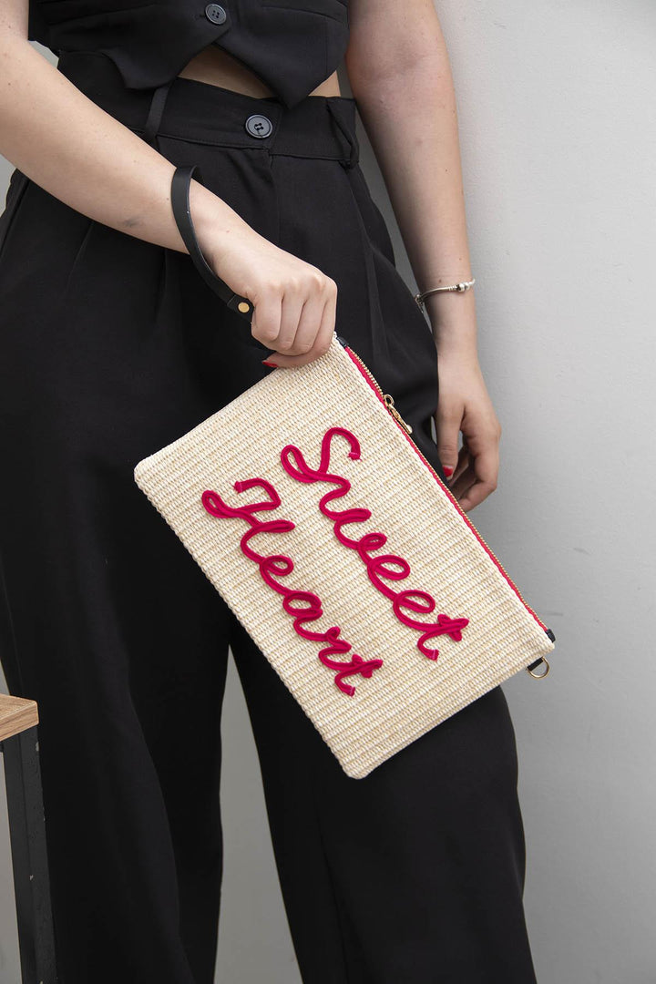 Silver & Polo SP1034 Örgü Clutch & Portföy Çanta