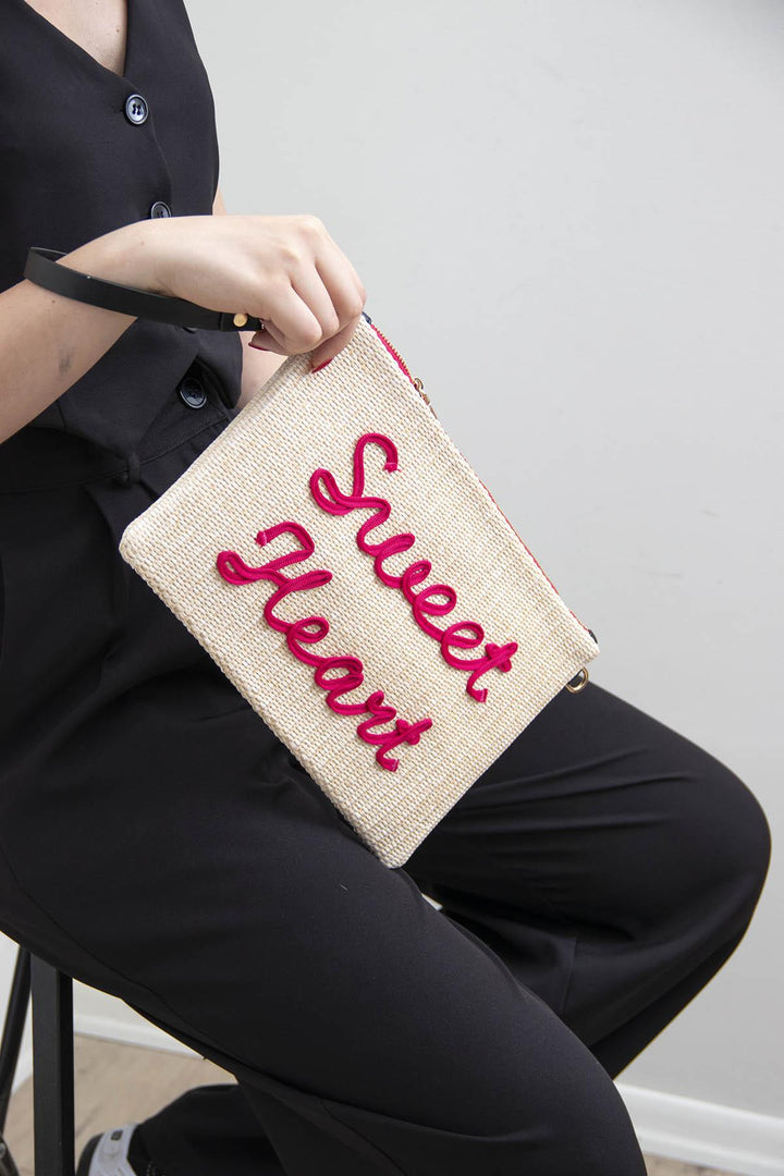 Silver & Polo SP1034 Örgü Clutch & Portföy Çanta