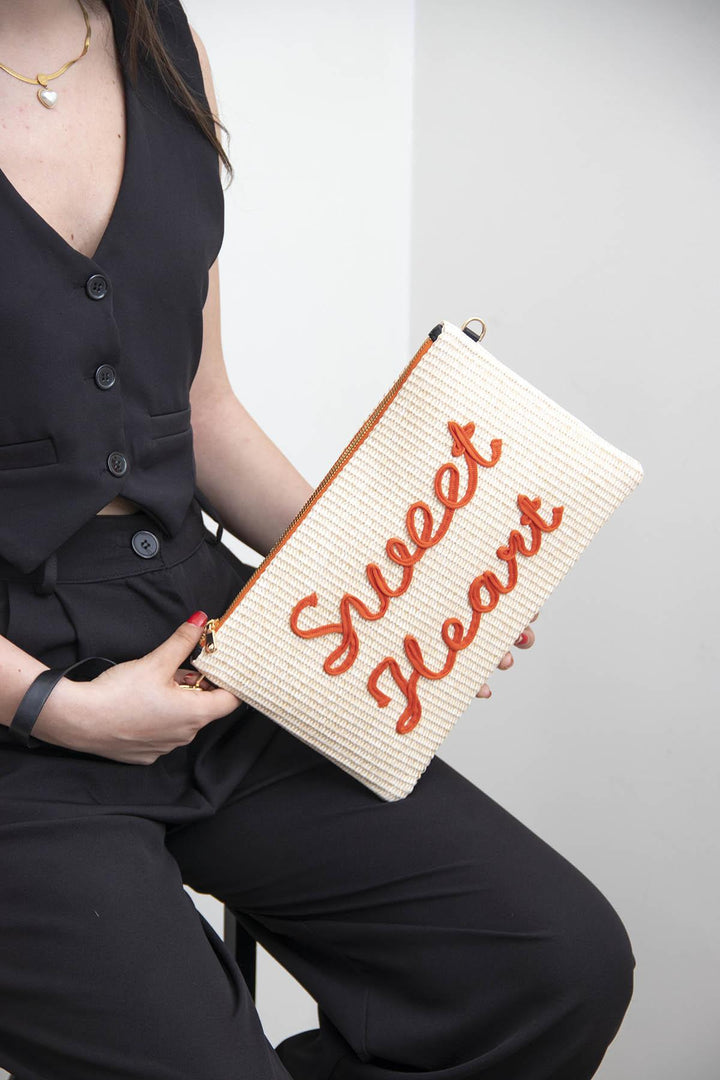 Silver & Polo SP1034 Örgü Clutch & Portföy Çanta