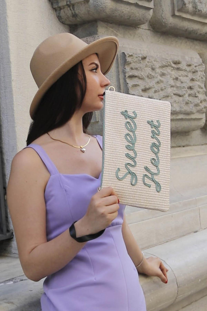 Silver & Polo SP1034 Örgü Clutch & Portföy Çanta
