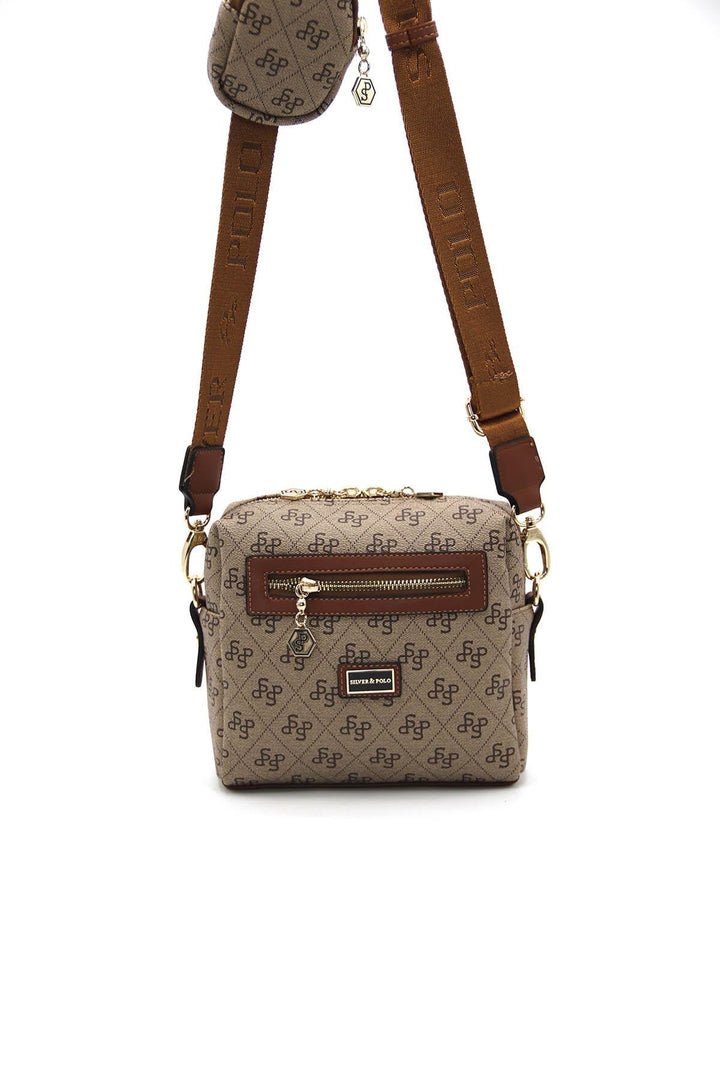 Silver & Polo SP1038 Monogram Kadın Çapraz Çantası
