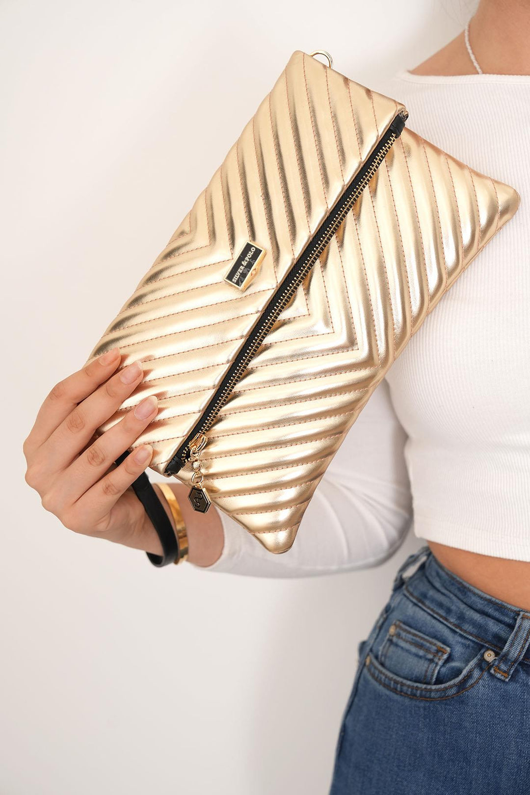 Silver & Polo SP1134 Kapitone Kadın Portföy & Clutch Çanta