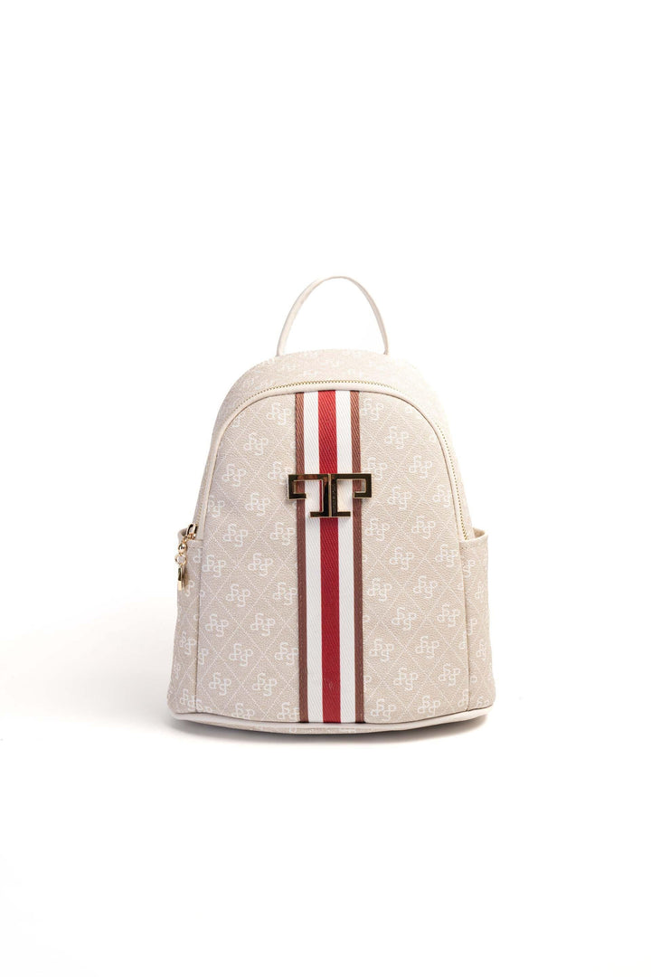 Silver & Polo SP1161 Şeritli Monogram Kadın Sırt Çantası