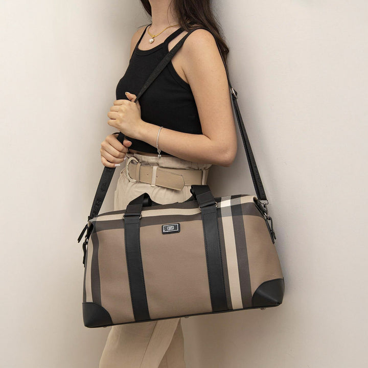 Silver & Polo SP873 Ekose Kadın Seyahat Çantası