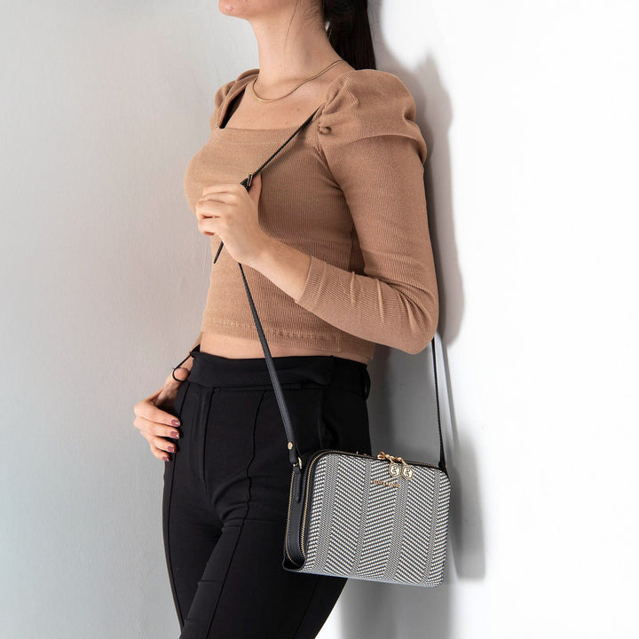 Silver & Polo SP888 Hasır Kadın Çapraz Çanta