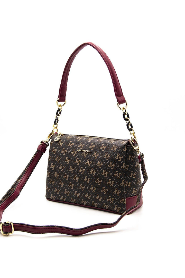 Silver & Polo SP910 Monogram Kadın Omuz Çantası