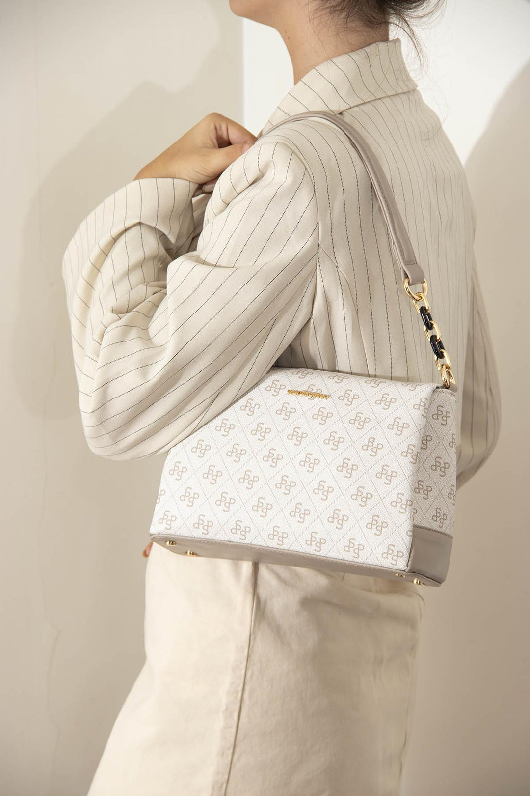 Silver & Polo SP910 Monogram Kadın Omuz Çantası