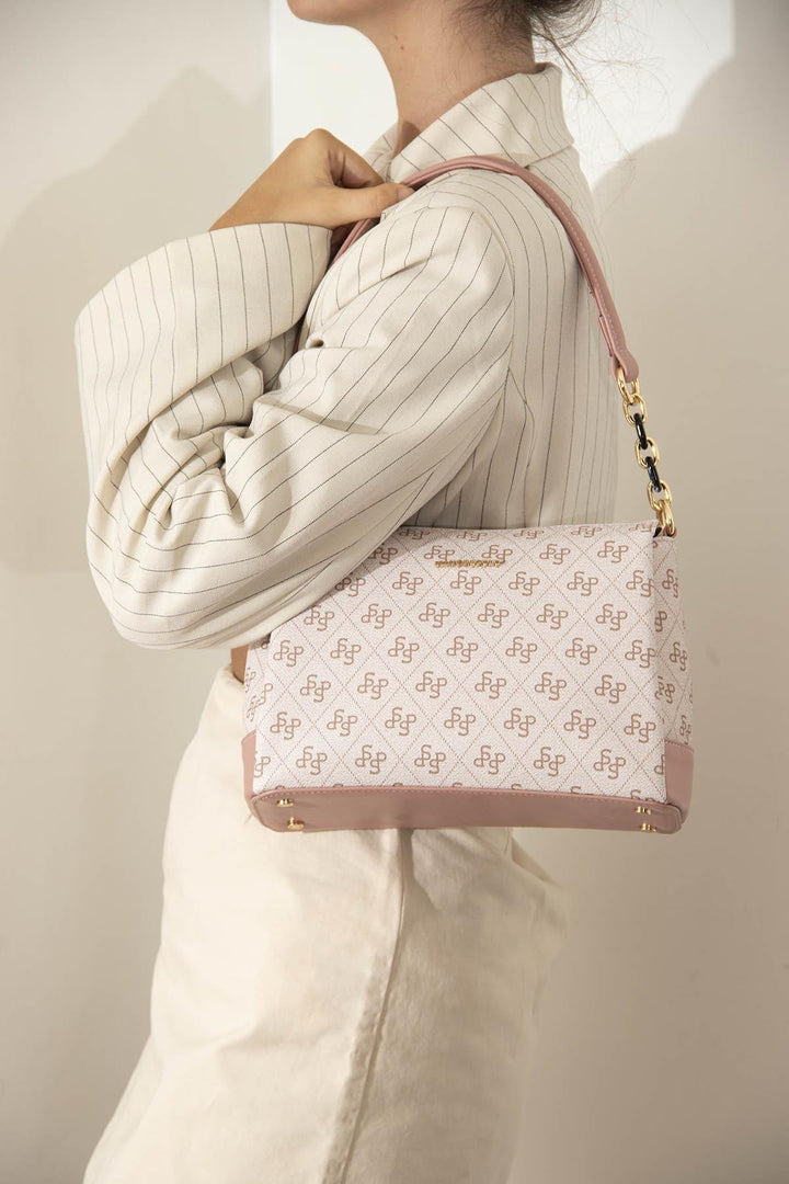Silver & Polo SP910 Monogram Kadın Omuz Çantası