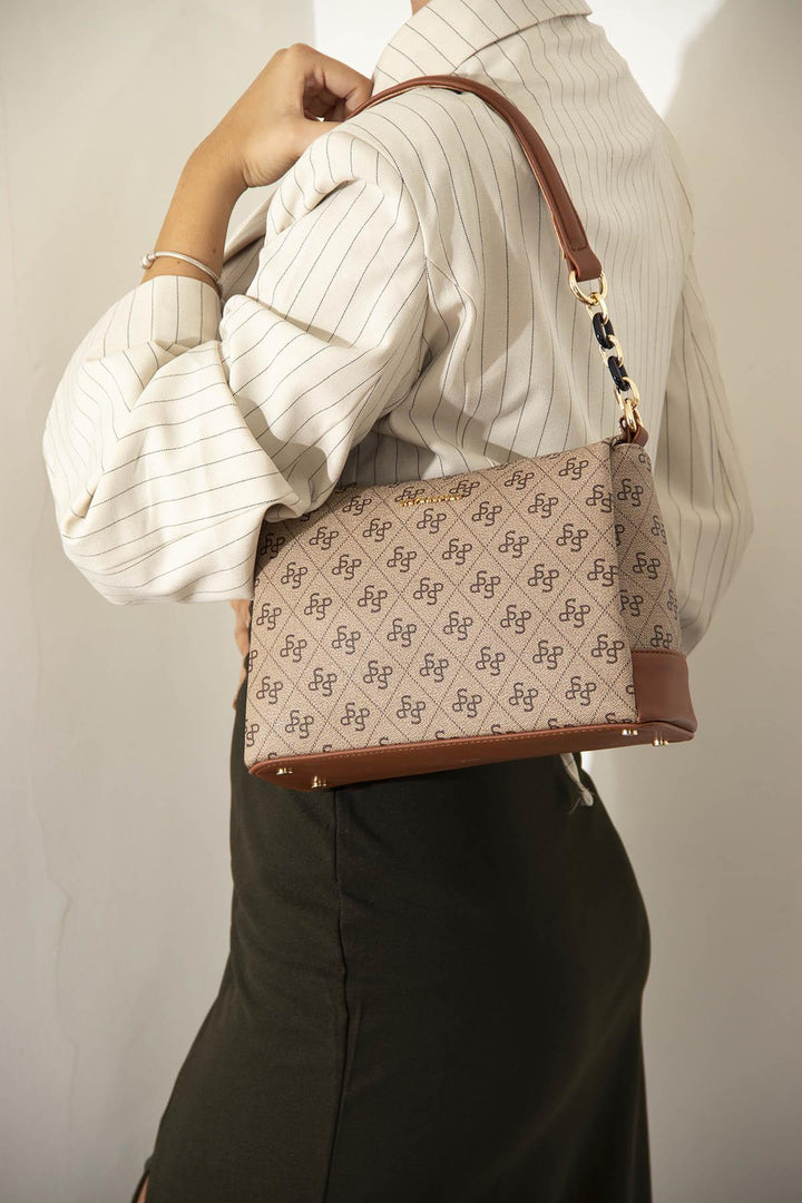 Silver & Polo SP910 Monogram Kadın Omuz Çantası