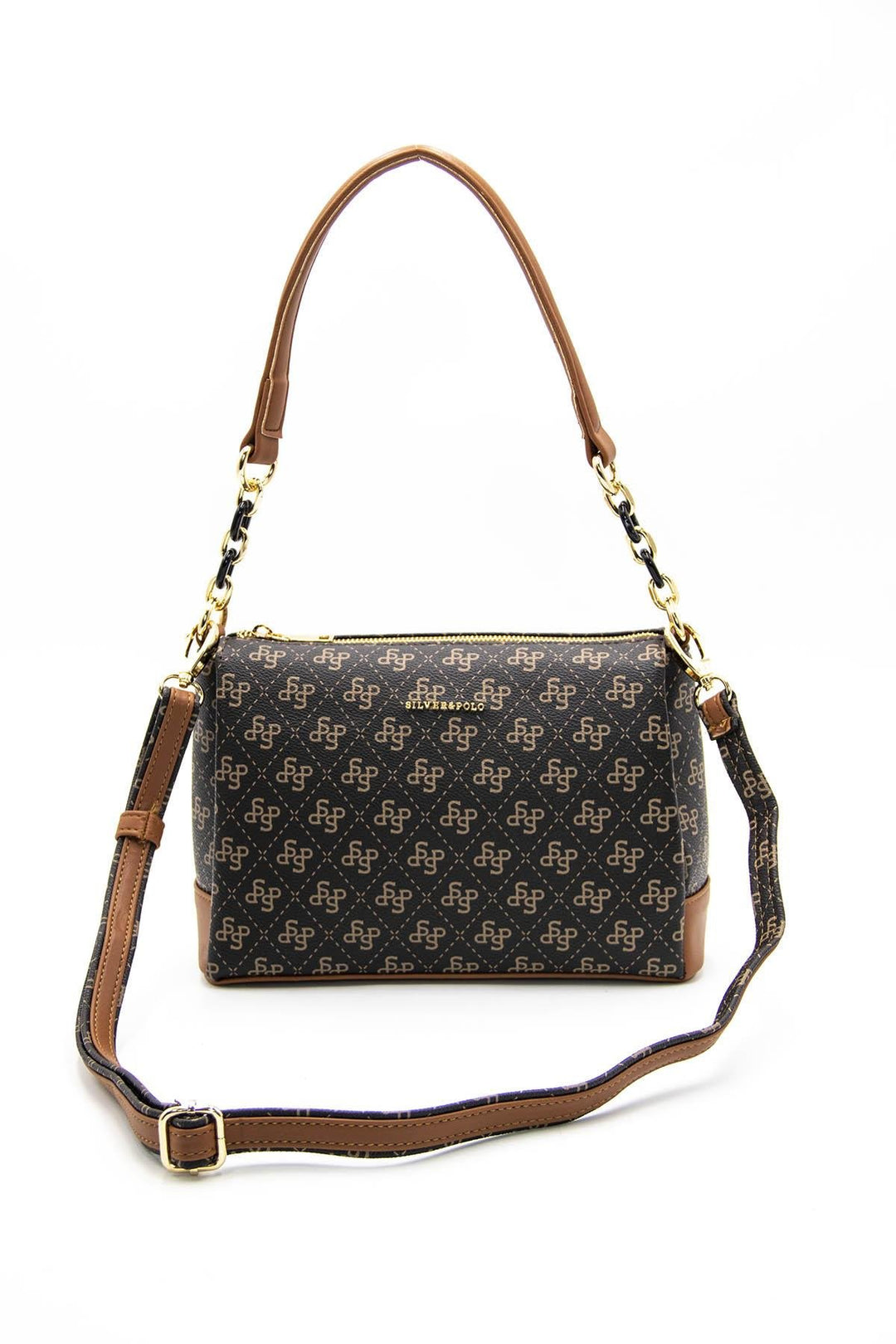 Silver & Polo SP910 Monogram Kadın Omuz Çantası