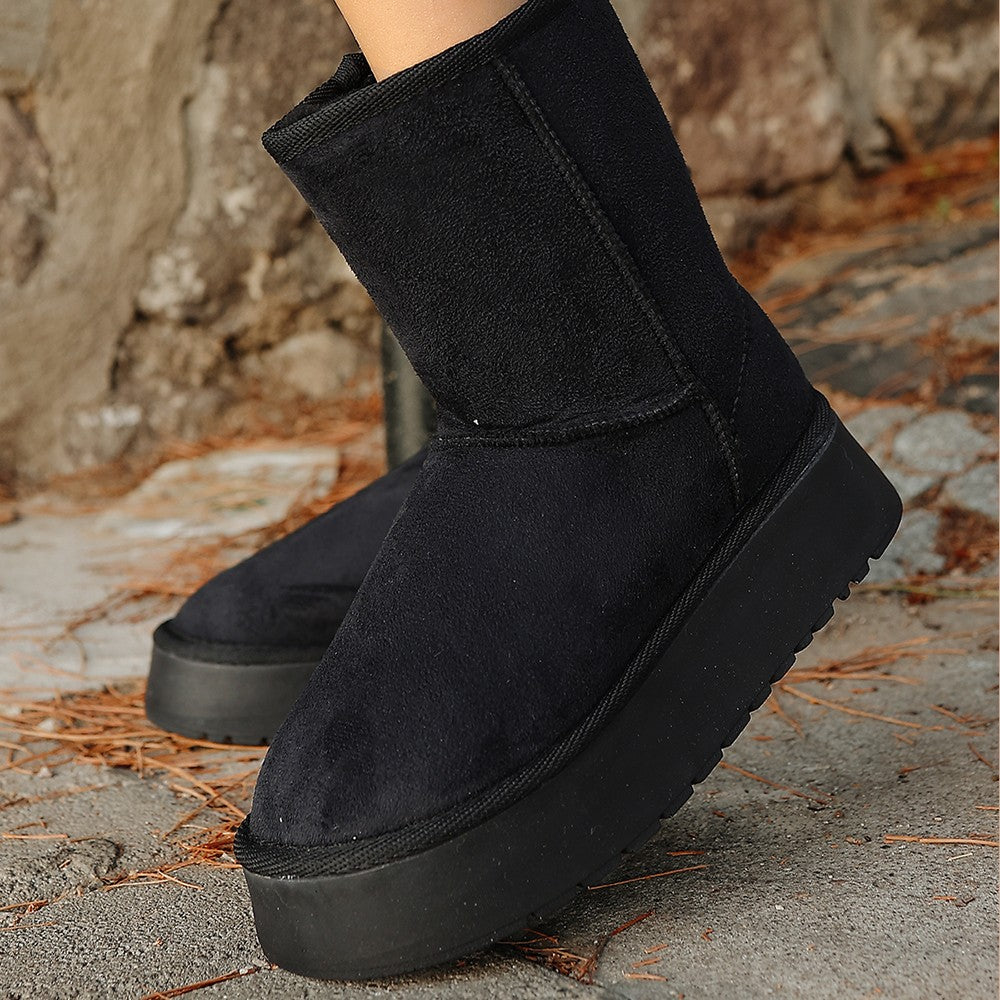 Sophia Siyah Süet Kadın Bot