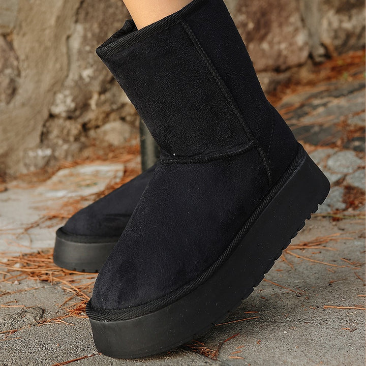 Sophia Siyah Süet Kadın Bot