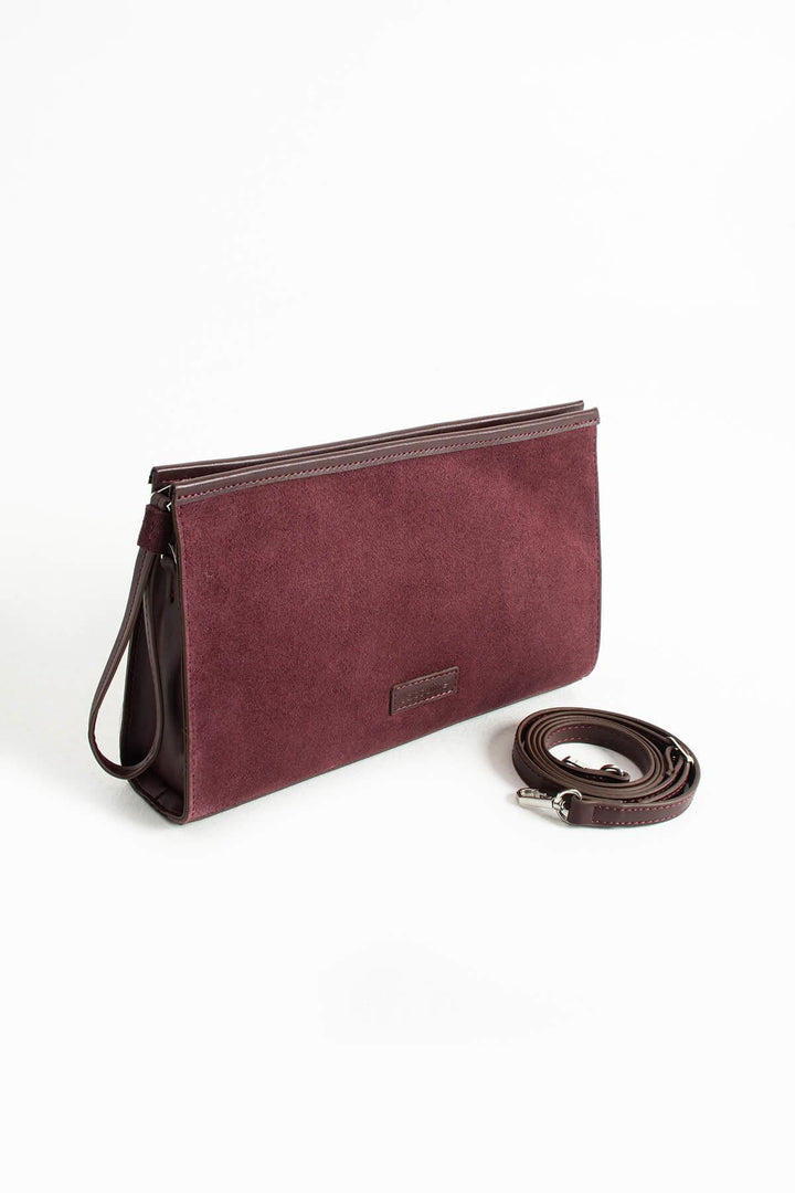 SYLENE Kadın Hakiki Süet Deri Portföy Çantası