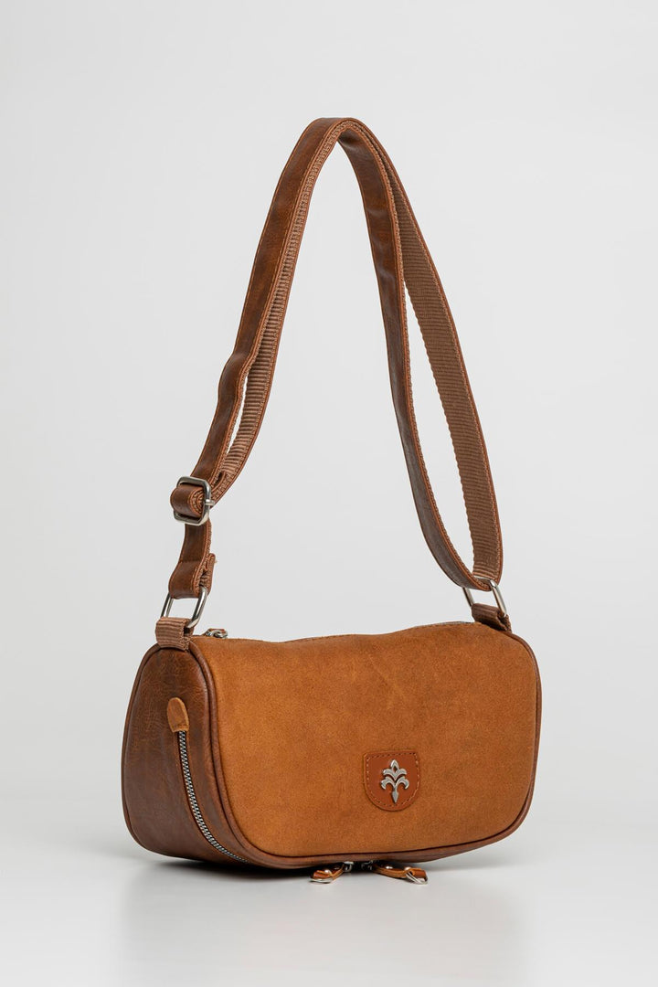 Sympathy-S Kadın Hakiki Süet Çapraz Çanta