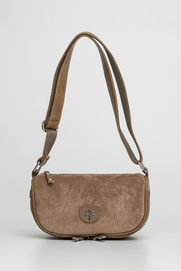 Sympathy-S Kadın Hakiki Süet Çapraz Çanta
