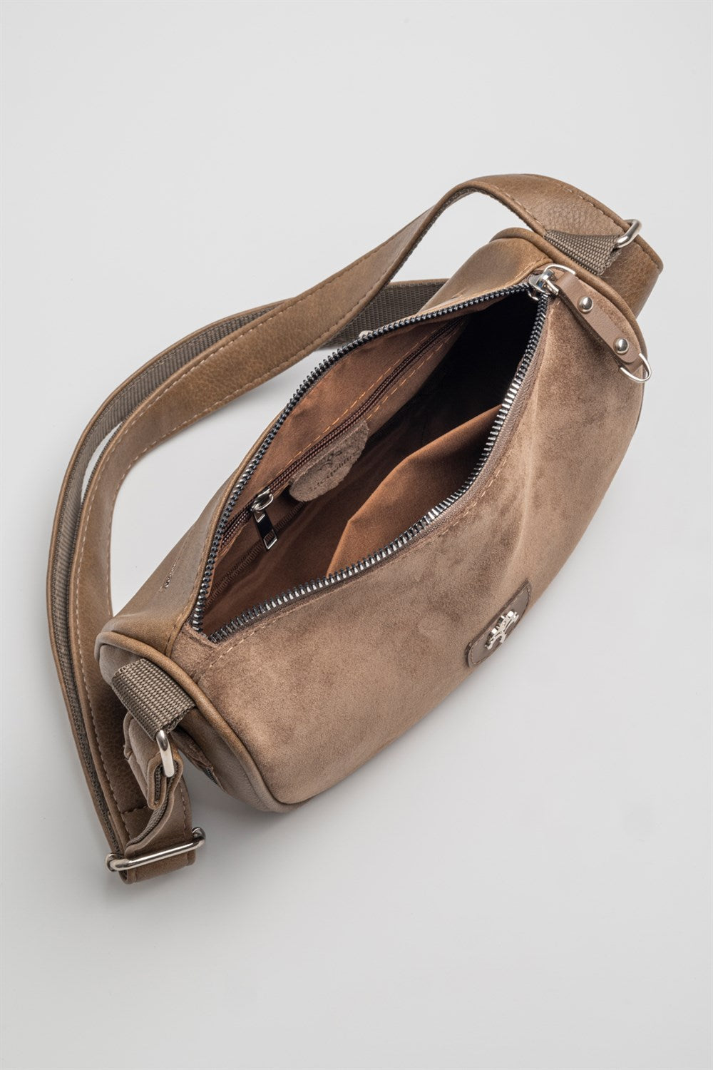 Sympathy-S Kadın Hakiki Süet Çapraz Çanta