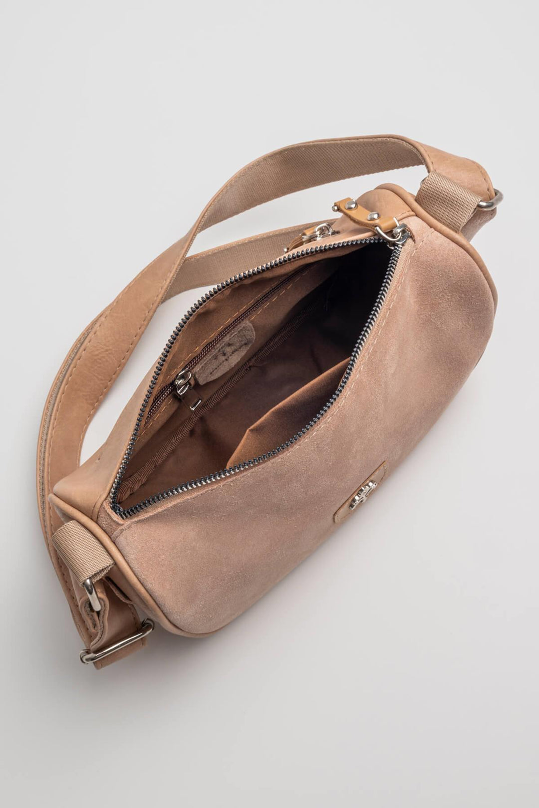 Sympathy-S Kadın Hakiki Süet Çapraz Çanta