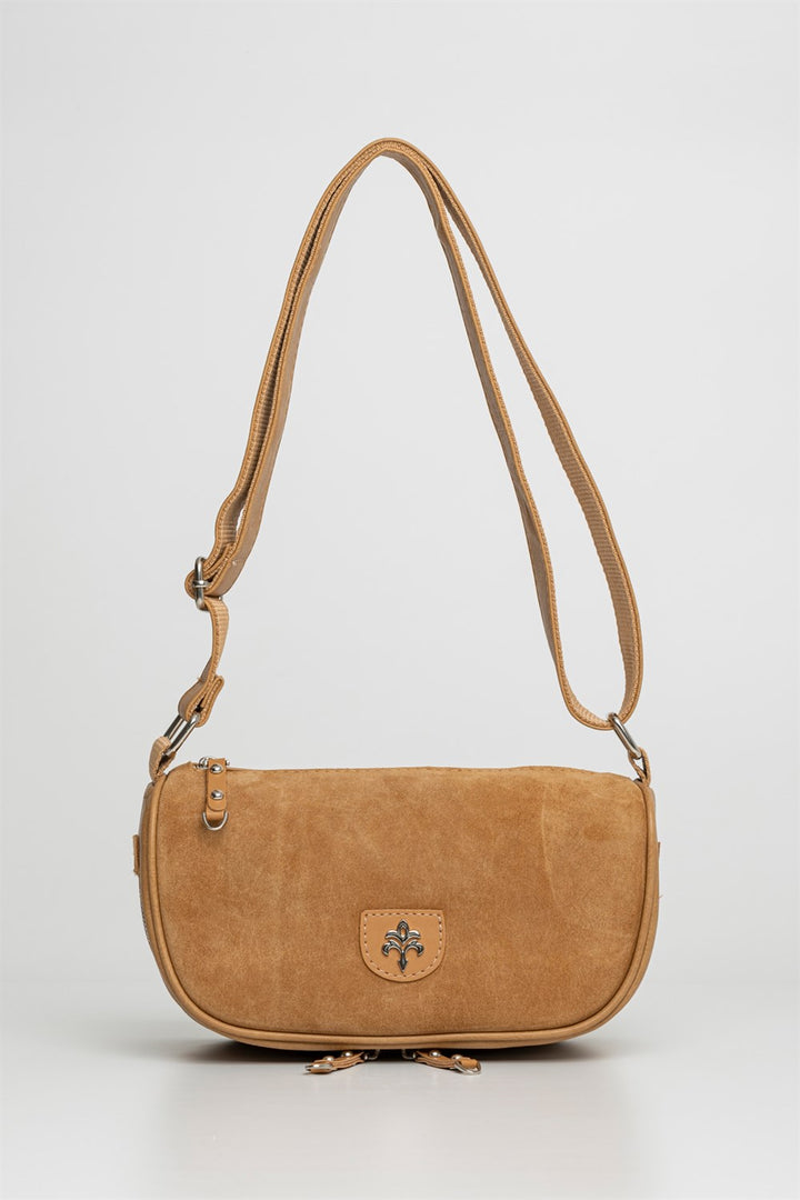 Sympathy-S Kadın Hakiki Süet Çapraz Çanta