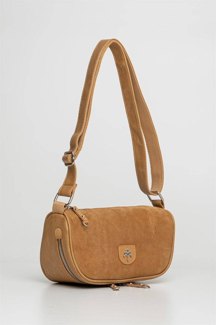 Sympathy-S Kadın Hakiki Süet Çapraz Çanta