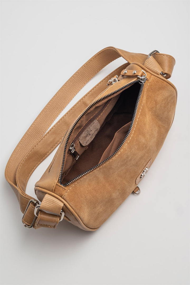 Sympathy-S Kadın Hakiki Süet Çapraz Çanta