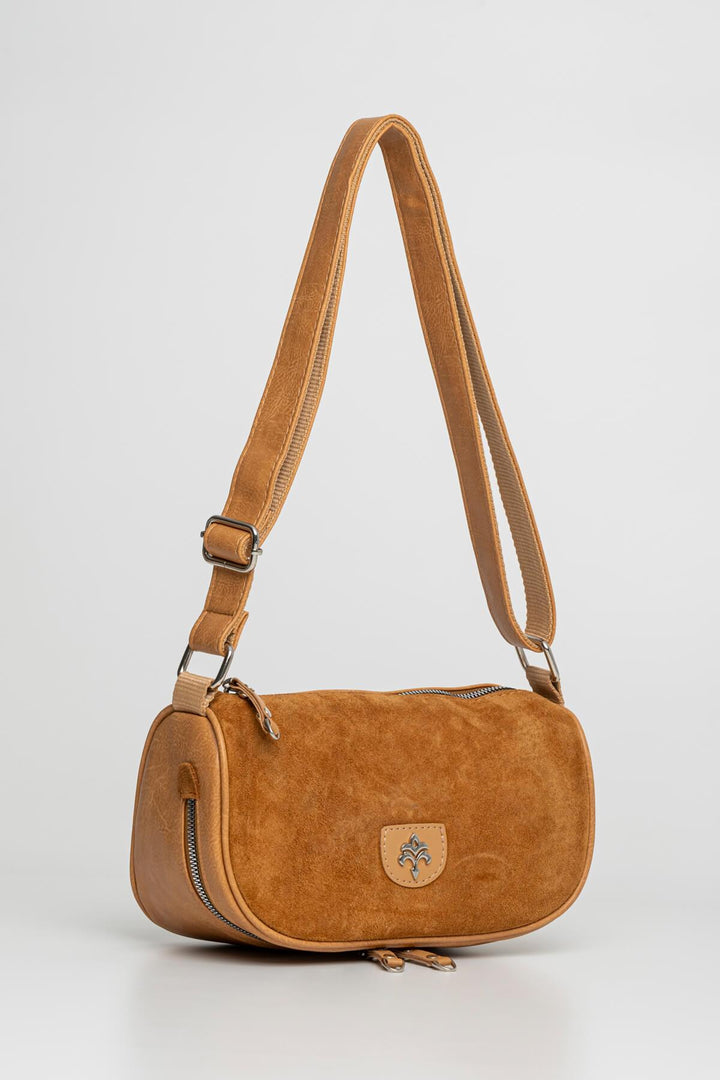 Sympathy-S Kadın Hakiki Süet Çapraz Çanta