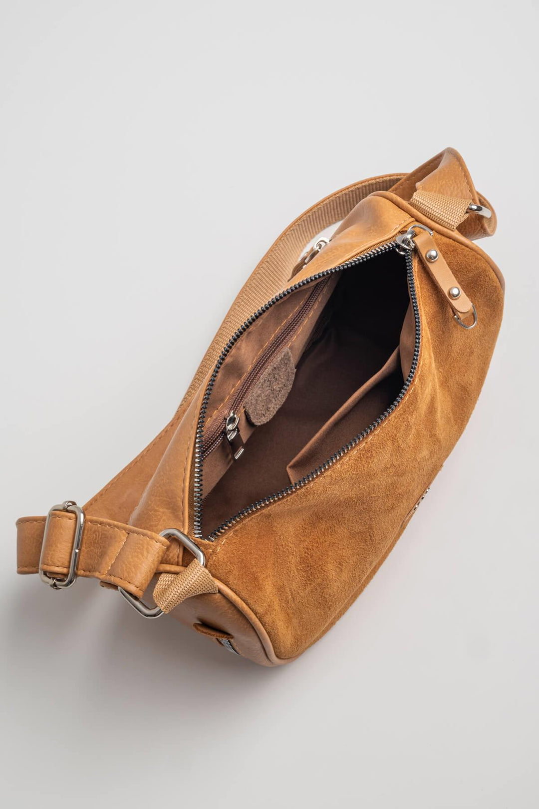 Sympathy-S Kadın Hakiki Süet Çapraz Çanta