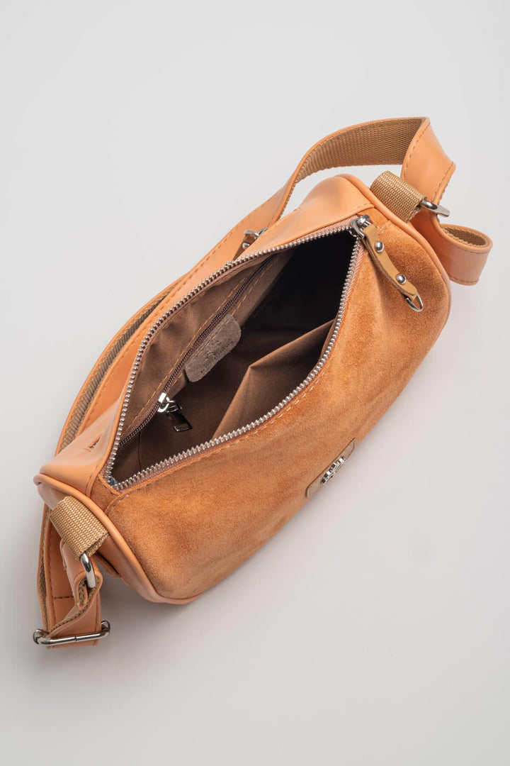 Sympathy-S Kadın Hakiki Süet Çapraz Çanta