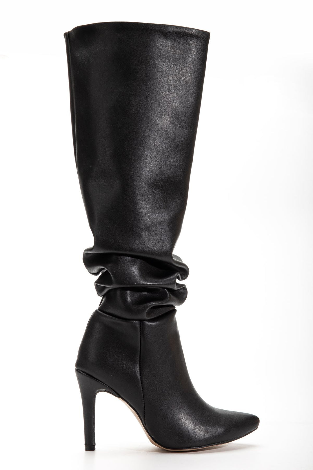 Benan Siyah Körüklü İnce Topuklu Kadın Çizme