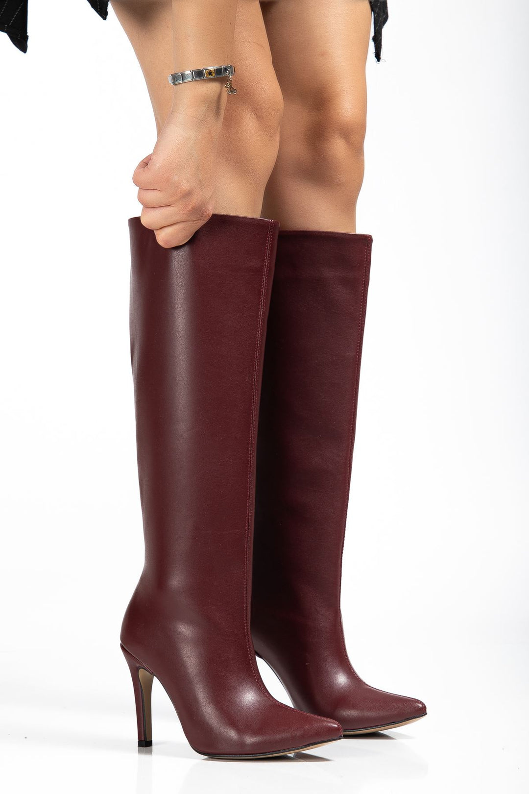 Opvez Bordo Kadın Çizme