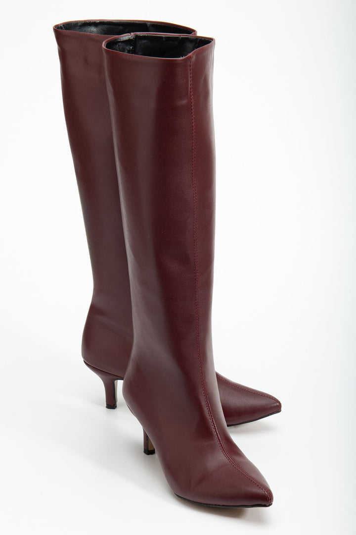 Jutten Bordo Kadın Çizme