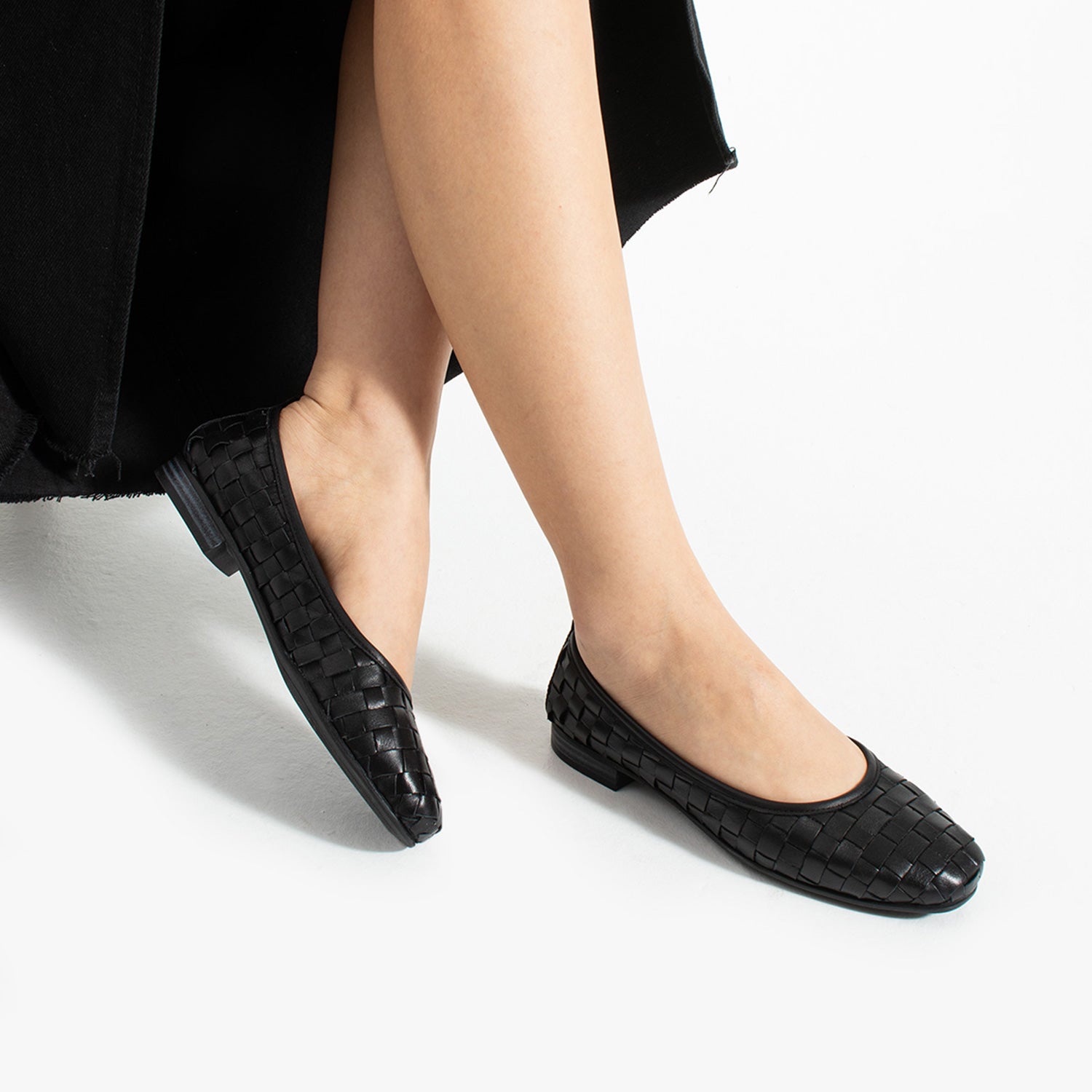 Talia Kadın Hakiki Deri Siyah Babet Ayakkabı