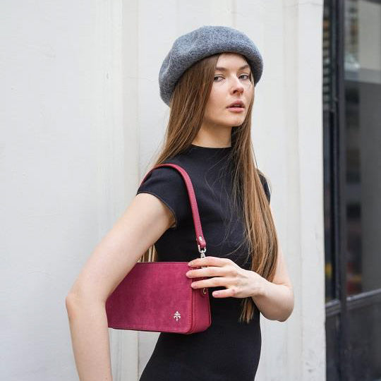 Thaumas Hakiki Deri Kadın Omuz Çantası