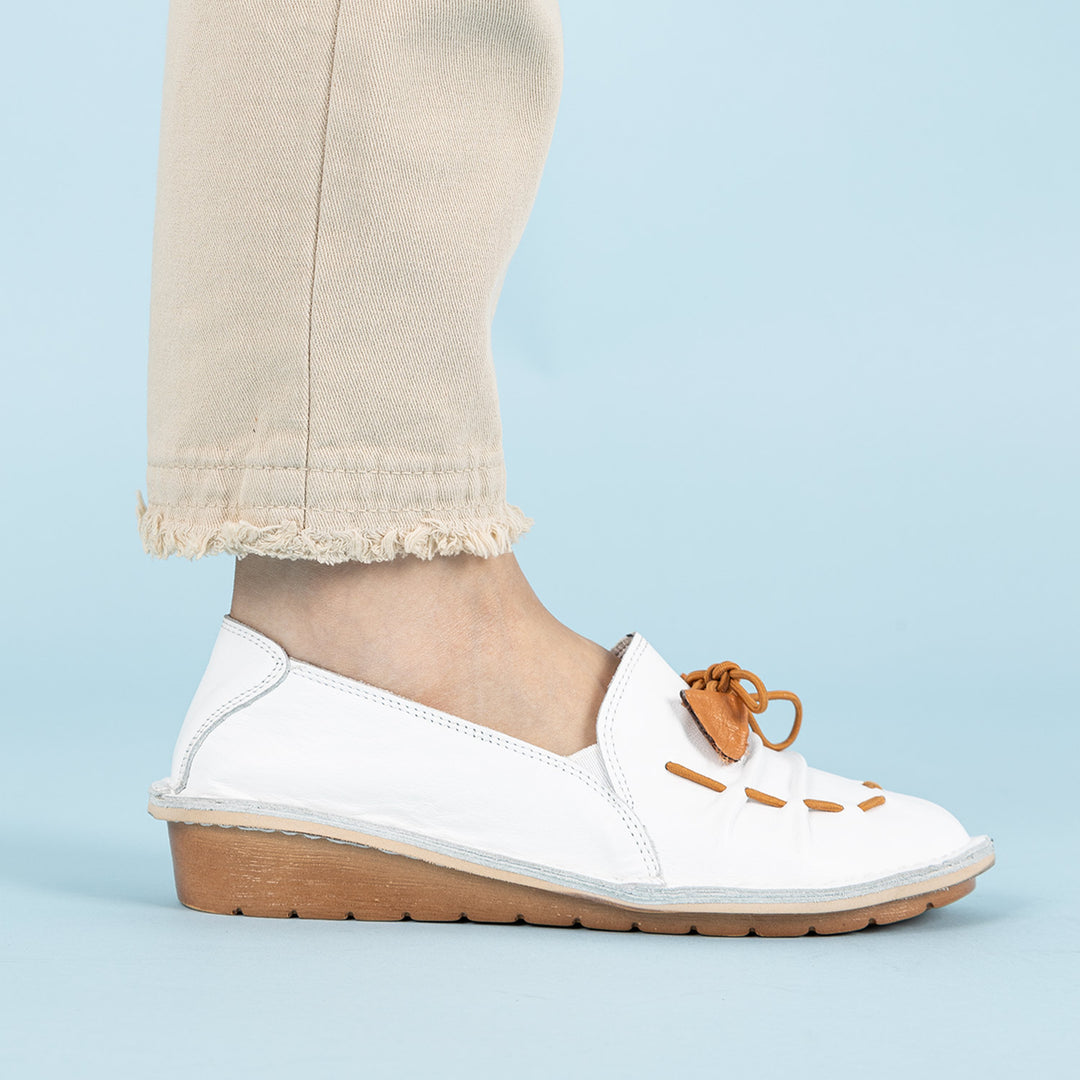 Toledo Kadın Hakiki Deri Beyaz Casual Ayakkabı