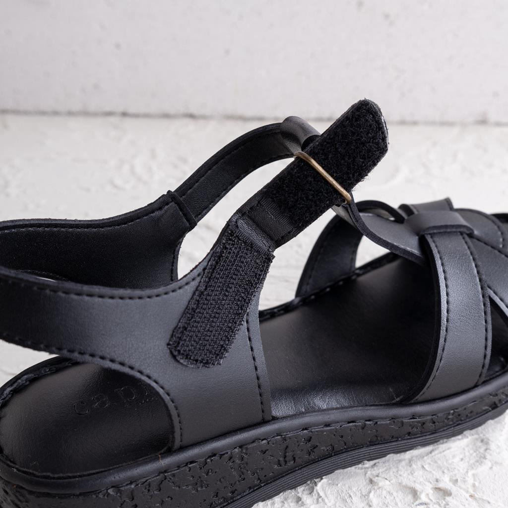 Travis Siyah Kadın Sandalet