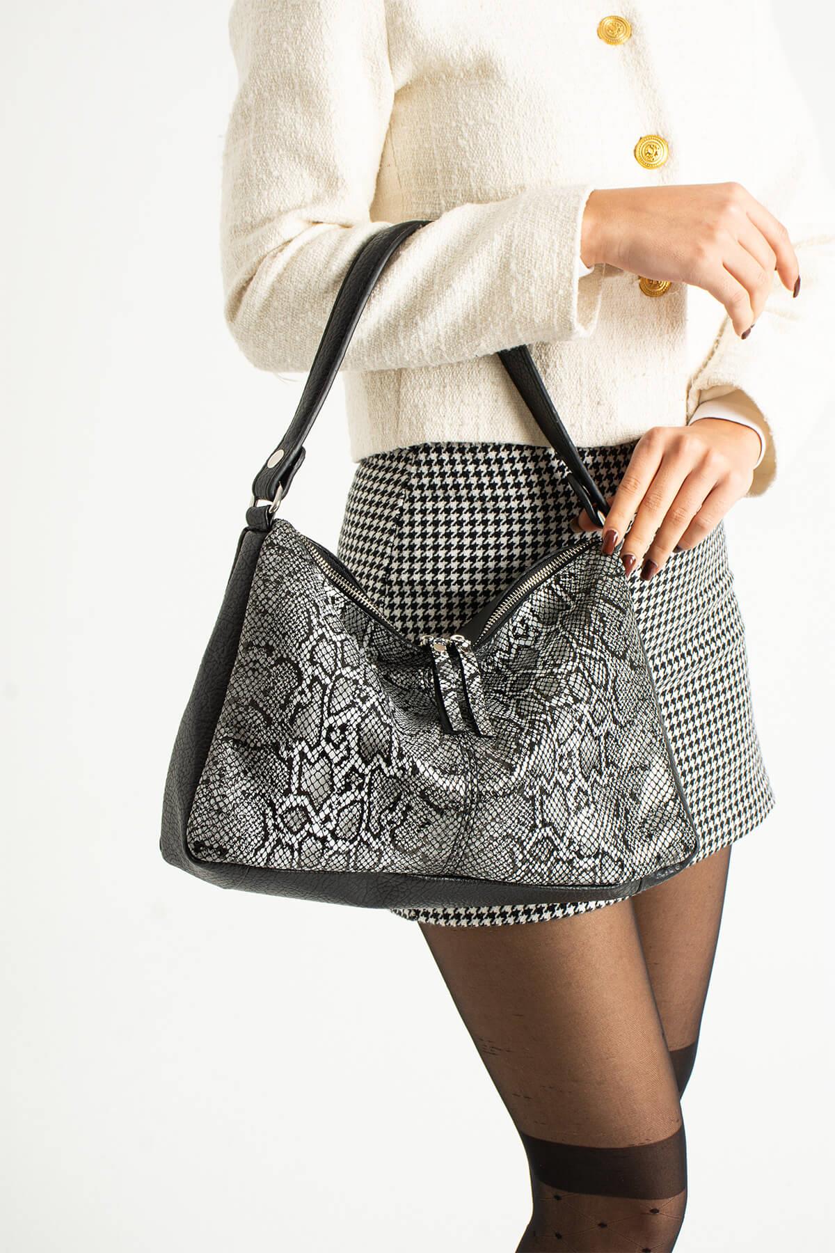 URANOS-B Hakiki Süet Deri Kadın Omuz Çantası