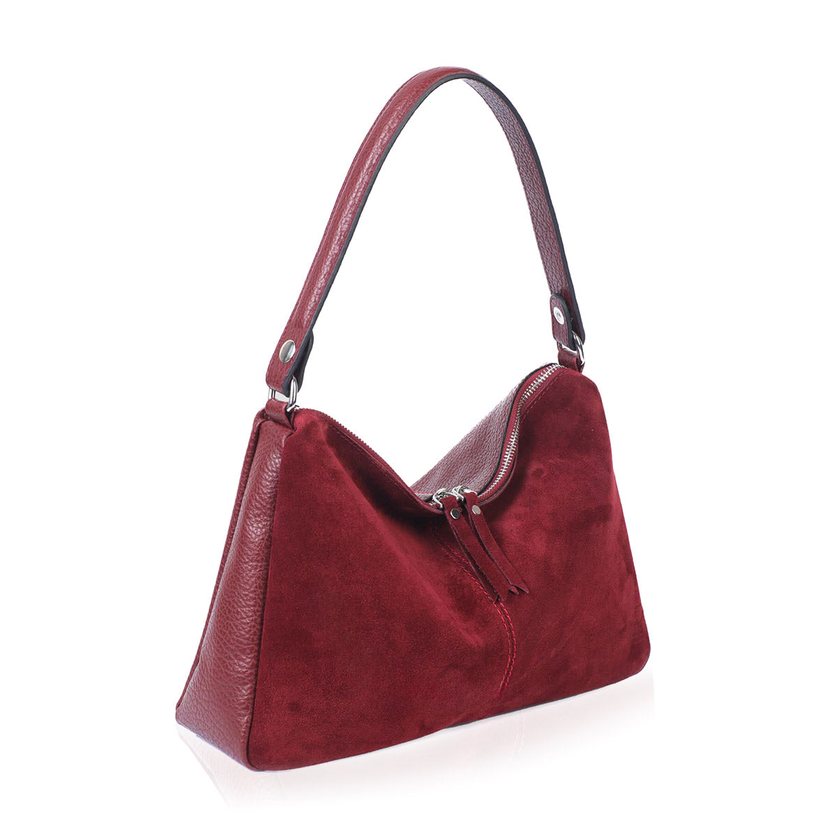 URANOS-M Kadın Hakiki Süet Deri Omuz Çantası