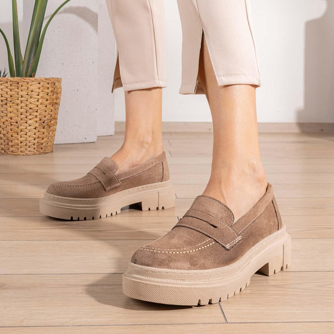 Ventura Kadın Süet Vizon Loafer