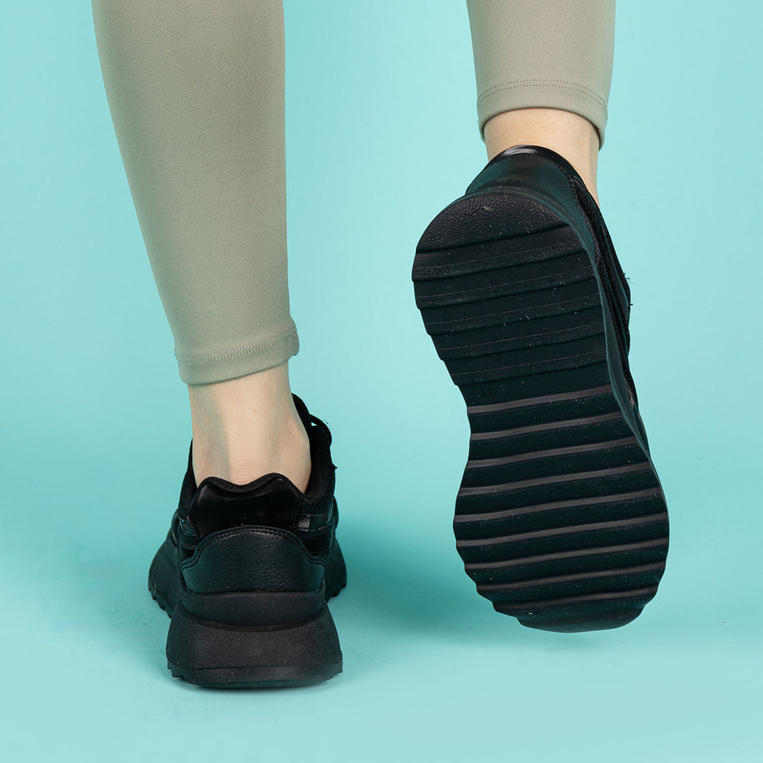 Vishal Kadın Siyah Günlük Spor Ayakkabı