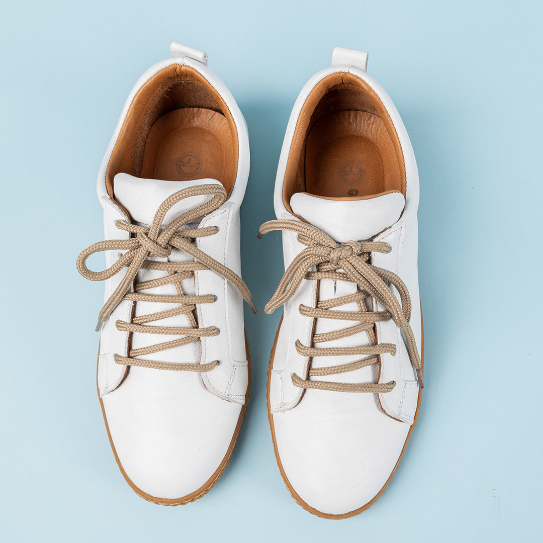 Vola Kadın Hakiki Deri Beyaz Günlük Ayakkabı