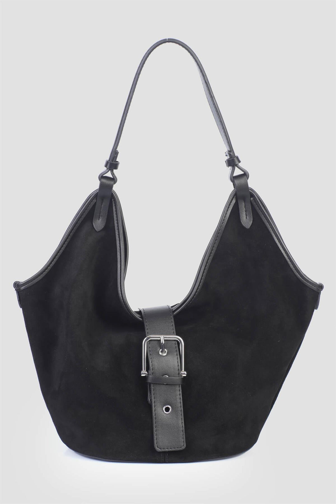 ZAHERA Kadın Hakiki Süet Deri Omuz Çantası