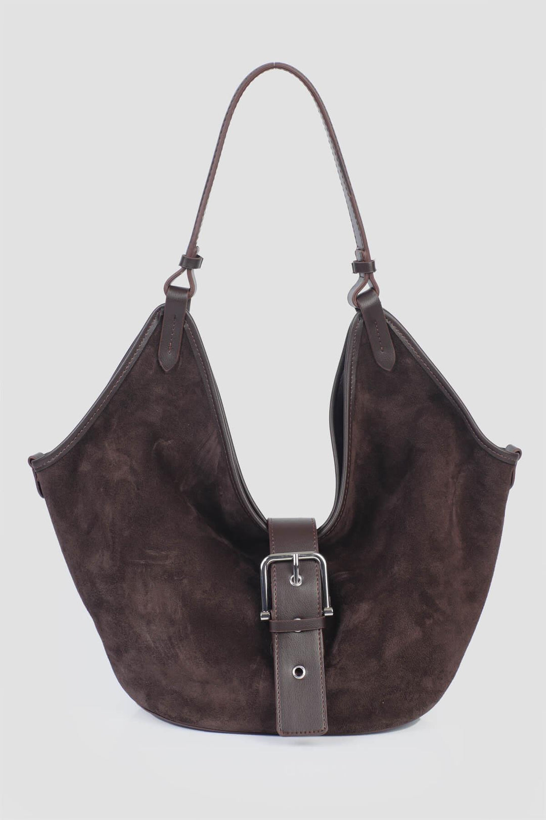 ZAHERA Kadın Hakiki Süet Deri Omuz Çantası