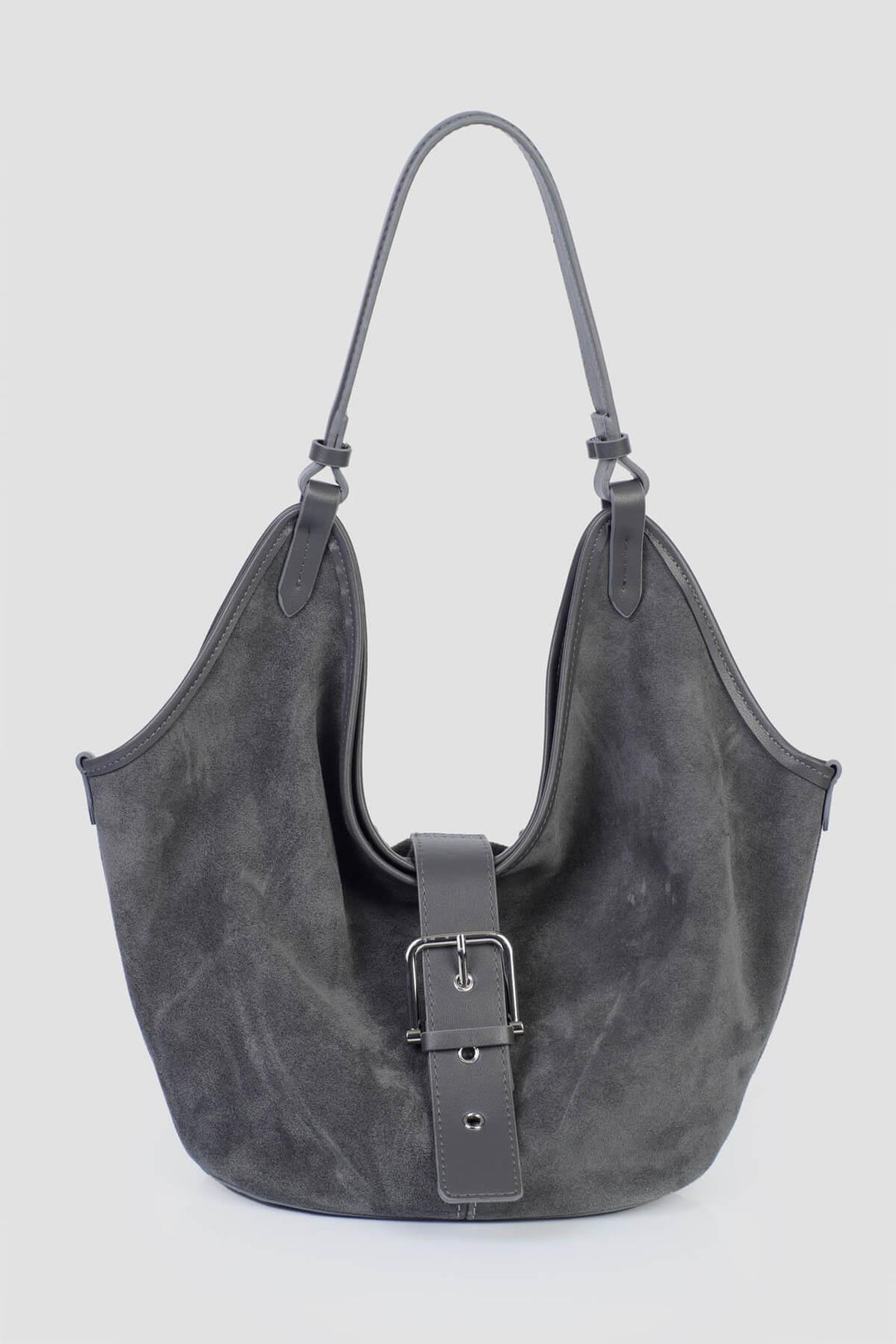 ZAHERA Kadın Hakiki Süet Deri Omuz Çantası